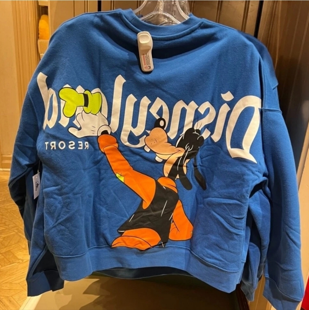 DisneyParks Disneyland Resort Goofy Back to Front Pullover Sweatshirt Sz 3XL NWT - Picture 2 of 3